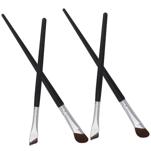 HONMEET 4 Stück Winkeliger Eyeliner Pinsel Augenbrauen Pinsel Für Professionelle Anwendung von HONMEET