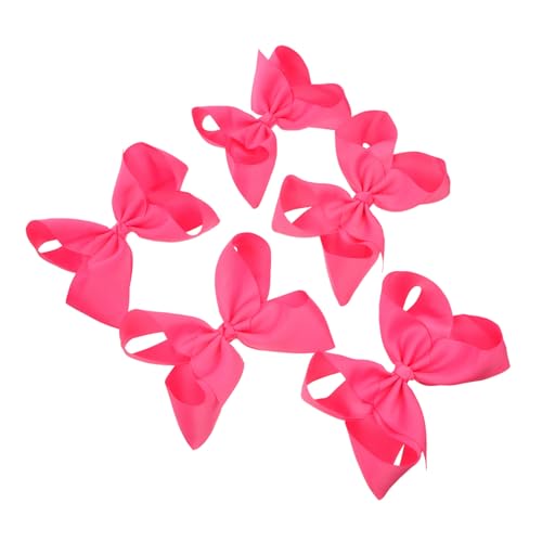HONMEET 5 Stück Haarspangen mit Schleife Modische Haarklammern in Candy farben Große Bowknot Clips Eleganter Haarschmuck für Mädchen Geschenk für Partys und Alltag von HONMEET