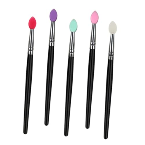 HONMEET 5 Stück Teiliges Makeup pinsel Frauen Synthetische Fasern Vielseitig für Gesicht und Lidschatten Leichte Tragbare Pinsel in Gemischten Farben Geeignet für Anfänger und Profis von HONMEET