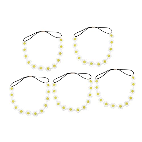 HONMEET 5stücke Weiße Kleine Gänseblümchen Haarband Mit Gelbem Blütenmittel Elegantes Stirnband Für Hochzeiten Partys Fotos Und Dekorationen Für Damen Und Besondere Anlässe HONMEET 5stücke Weiße Kleine Gänseblümchen Haarband Mit Gelbem Blütenmittel Elegantes Stirnband Für Hochzeiten Partys Fotos Und Dekorationen Für Damen Und Besondere Anlässe von HONMEET