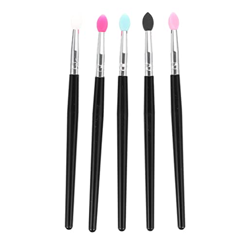 HONMEET 5stücke Lidschatten Applikator Und Pinsel Für Make-up Professionelle Kosmetikpinsel Aus Silikon Leicht Zu Tragen Und Vielseitig Einsetzbar Als Lippenstift Applikator von HONMEET