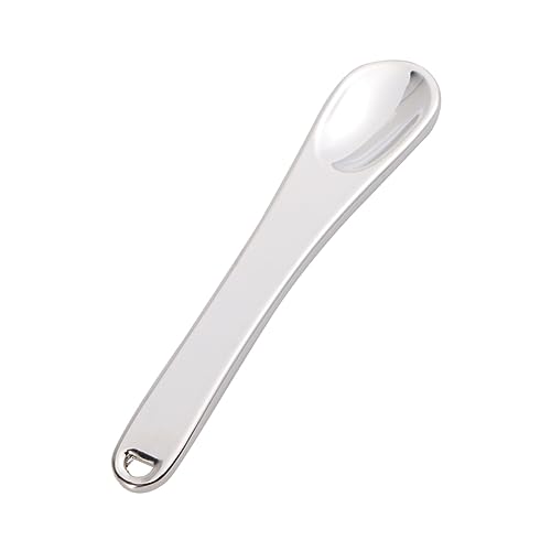 HONMEET 5stücke Metall-make-up-spatel Mini-kosmetik-löffel Beauty-schaufel Für Gesichtspflege Lotion-tester Mit Aufhänge Silber von HONMEET