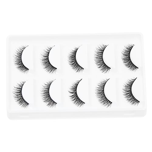 HONMEET 5paare Dicke Falsche Wimpern Natürliche Dichte Eyelash Extensions Für Und Mädchen Wiederverwendbare Makeup Zubehör Einfach Anzuwenden Entfernen von HONMEET