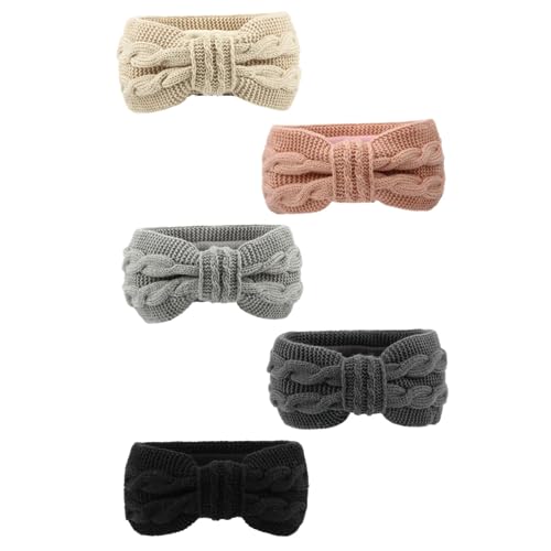 HONMEET Stirnband Mit Schleife Aus Acrylgarn Breites Elastisches Stirnband Sport-haarband Für Viele Anlässe HONMEET Stirnband Mit Schleife Aus Acrylgarn Breites Elastisches Stirnband Sport-haarband Für Viele Anlässe von HONMEET