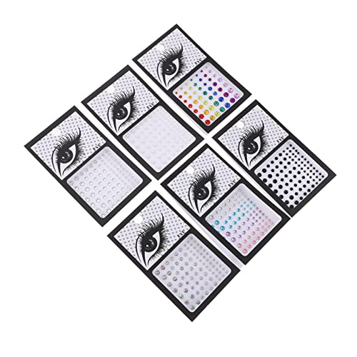 HONMEET 6blätter Teiliges Glitzer Aufkleber Für Gesicht Und Körper Selbstklebende Edelstein-dekoration Für Festivals Partys Und Hochzeiten Vielfältige Designs Verschiedenen Farben von HONMEET