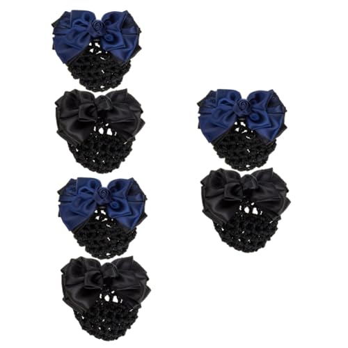 HONMEET Hair Snood 6 Stk Haarnetz Brötchen-snood-netz Damen-snood-netz Haarspangen Für Damen Gehäkeltes Brötchennetz Haarband Frauen Haarknoten Netz Mesh-haarspange Snood-haarnadeln Spitze von HONMEET