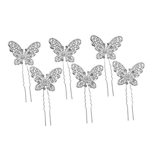 HONMEET 6stücke Perle Schmetterling Haarnadel Hochzeit Haarschmuck Zubehör Für Bräute Und Brautjungfern von HONMEET