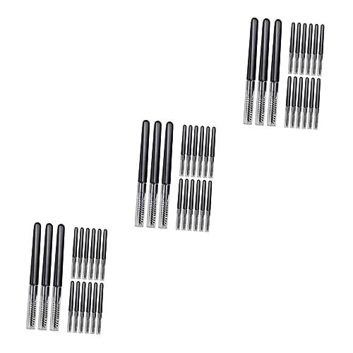 HONMEET 60 Stk Wimpernkamm mit Deckel Augenbrauenbürsten Wimpernstäbchen Mini-Kamm Mikro-Mascara-Zauberstab brow tool kosmetikpinsel praktischer Kamm für Wimpern Wimpernkämme Nylon Black von HONMEET
