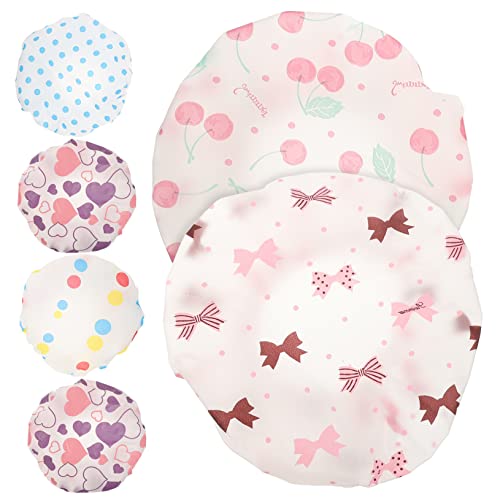 HONMEET 6er Packung Kinder Badehauben Elastische Badehüte Wiederverwendbare Badehaarhauben Für Duschen Und Baden von HONMEET