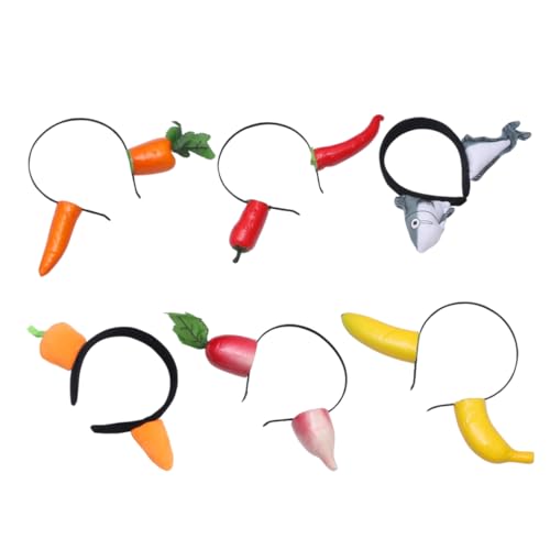 HONMEET 6stücke Haarreifen Kopfschmuck Party-kopfbedeckung Performance-haaraccessoires Haarband Lustiges Design Beidseitig Dekorativ von HONMEET