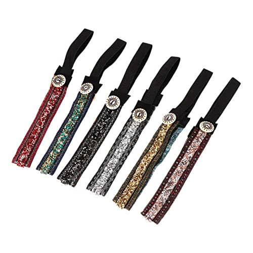 HONMEET Damen-stirnband Mit Maskenknopf Gesichtsmasken-stirnband 6-teiliges Satz Dehnbar Hautfreundlich Langlebig Haar-accessoire von HONMEET