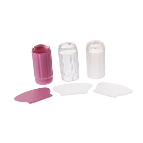 HONMEET 6St Nagelkunst-Silikonstempel Nail-Art-Kit Nagelstempel selber machen Gel-Kit nagelhautmesser fußnagelknipser Nagelgel klarer Nagellack Nagelprägeplatte Nagellack-Stempel Kieselgel von HONMEET