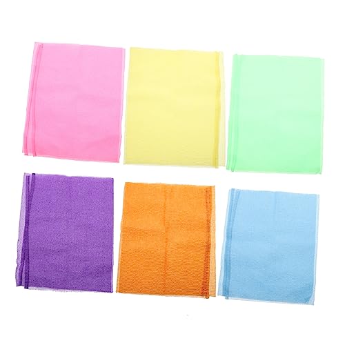 HONMEET 6-teiliges Nylon-peeling-handtuch Körper Waschbar Und Wiederverwendbar Geeignet Für Bad Und Reisen von HONMEET