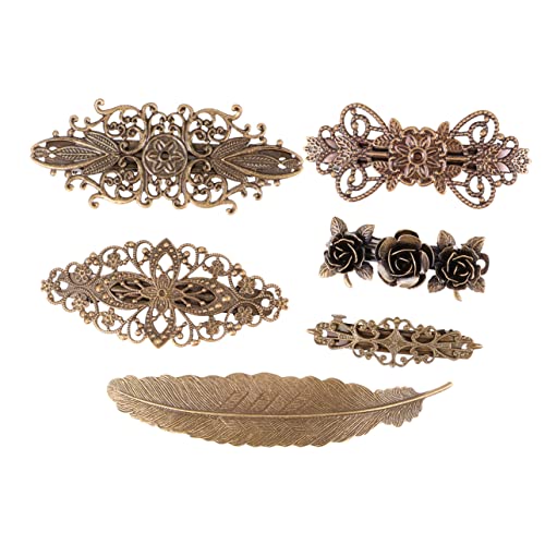 HONMEET 6stücke Vintage Haarnadeln Mit Clips Haarspangen Im Europäischen Stil Antiker Haarschmuck Für Frauen Und Mädchen Kupfer von HONMEET