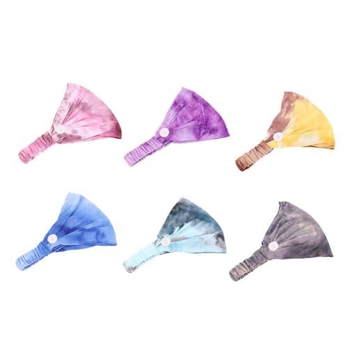 HONMEET 6stücke Tie-dye Haarband Mit Ohrenschutzknopf Schweißabsorbierende Weiche Kopfband Für Yoga Laufen Und Sport Bunte Komfortable Baumwollhaarbänder Für Damen HONMEET 6stücke Tie-dye Haarband Mit Ohrenschutzknopf Schweißabsorbierende Weiche Kopfband Für Yoga Laufen Und Sport Bunte Komfortable Baumwollhaarbänder Für Damen von HONMEET