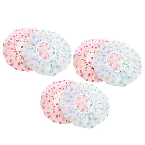 HONMEET Entzückendes Duschhauben-set Mit Punkten 3 Stück Verdickte Badekappen Für Damen Einheitsgröße von HONMEET