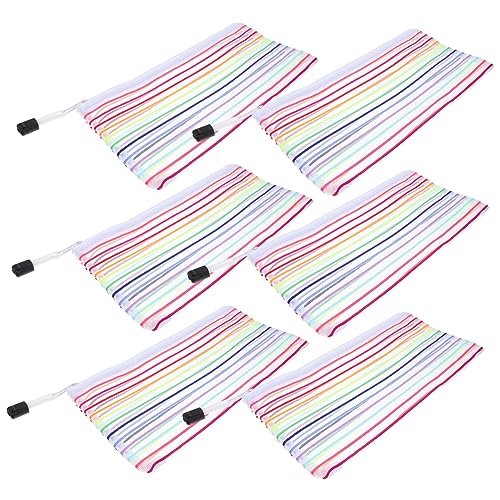 HONMEET 6stücke Pack Geldbeutel Mit Reißverschluss Oxford Aluminiumlegierung Für Bargeld Münzen Quittungen Stifte Dokumente Leicht Tragbar von HONMEET