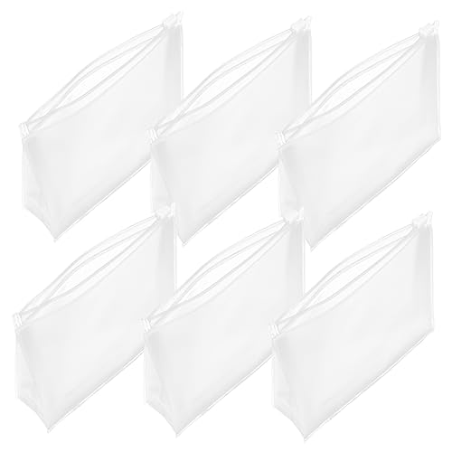 HONMEET 6stücke Transparente Kosmetiktasche Praktische Reisetasche Multifunktionaler Organizer Wiederverwendbare Kosmetiktasche Tragbare Reisezubehör Kompakter Make-up-Organizer Für von HONMEET