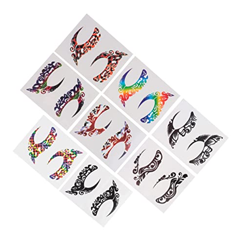 HONMEET 8paare Kunst Augen-make-up Aufkleber Temporäre Tattoos Für Augenlider Und Body Art Für Partys Und Festivals Wasserfest Und Einfach Anzuwenden HONMEET 8paare Kunst Augen-make-up Aufkleber Temporäre Tattoos Für Augenlider Und Body Art Für Partys Und Festivals Wasserfest Und Einfach Anzuwenden von HONMEET