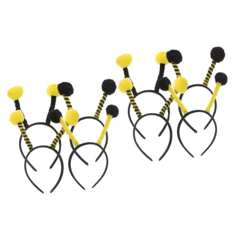 HONMEET 8 Stk Biene Stirnband Haarband Bands Vierte Stirnbänder Biene Haarreifen Hautpflege Bienen-gastgeschenke Party Stirnband Kind Honigbienen-stirnband Bopper Gefälscht Stoff von HONMEET