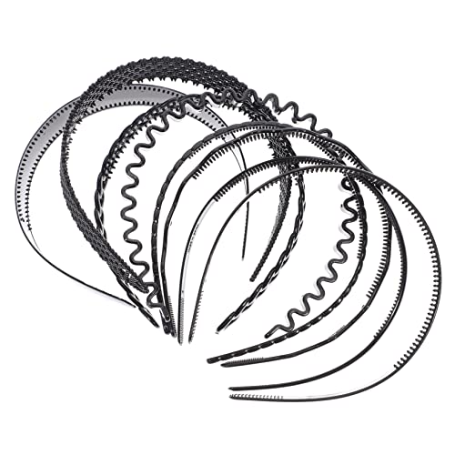 HONMEET 8stücke Unisex Haarbänder Aus Hartplastik Rutschfestes Sport-stirnband Für Männer Und Frauen Für Sport Gesichtspflege Und Haarschnitte Verschiedenen von HONMEET