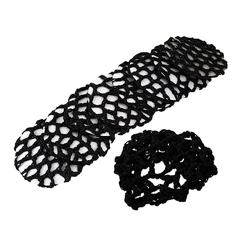 HONMEET 8 Stück Ballett-accessoires Tanz-haarnetze Häkel-haarnetz Für Dutt Schwarz Unsichtbare Kopfbedeckung Für Mädchen von HONMEET