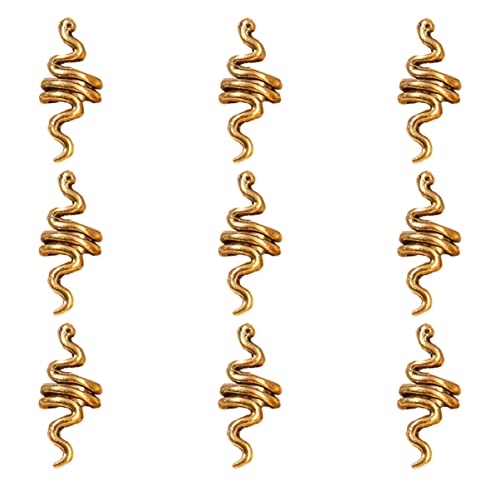 HONMEET 9stücke Schlangenform Haarringe Für Dreadlocks Zöpfe Haar Accessoires Für Party Hochzeit Tanz Usestyles von HONMEET