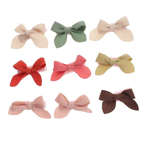 HONMEET 9stücke Teiliges Haarschleifen Für Mädchen Bunte Haarspangen Für Kleinkinder Für Partys Fotografie Und Alltag von HONMEET