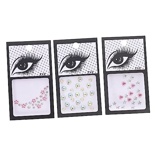 HONMEET 3sätze Selbstklebende Augen-juwelen Aufkleber Für Gesichtsgestaltung Glitzernde Dekoration Für Partys Festivals Und Make-up-projekte HONMEET 3sätze Selbstklebende Augen-juwelen Aufkleber Für Gesichtsgestaltung Glitzernde Dekoration Für Partys Festivals Und Make-up-projekte von HONMEET