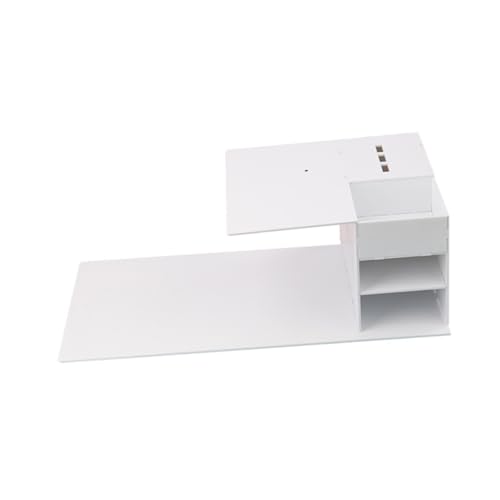 HONMEET Acryl Eyelash Grafting Hilfskonsole Weiß Beauty Salon Zubehör Organizer mit Verschiedenen Fächern für Professionelle und Anfänger Robust und Übersichtlich von HONMEET