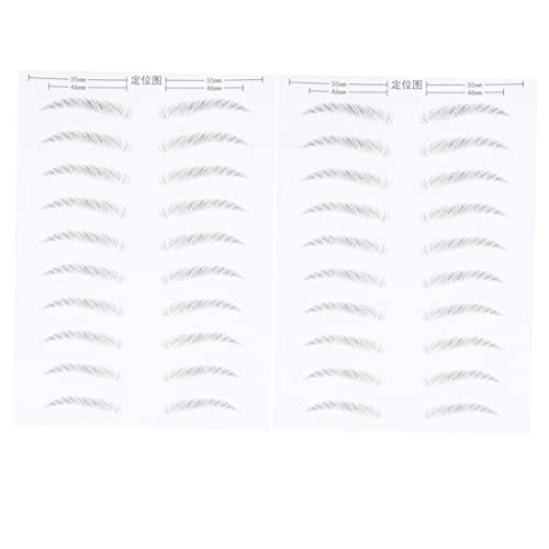 HONMEET 2blätter Wasserfester Augenbrauen-sticker Für Haarähnliche Simulation Einfache Anwendung Für Individuelles Augenbrauen-design von HONMEET