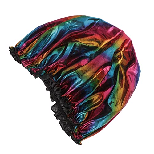 HONMEET Badezimmerkappe Elastisches Design Haarhaube Für Frauen Nachtschlafmütze Modische Spitze von HONMEET