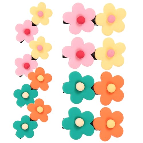 HONMEET 8stücke Teiliges Bunte Blumen-haarclips Für Mädchen Süße Haarklammern Für Haaraccessoires Und Stylische Frisuren von HONMEET