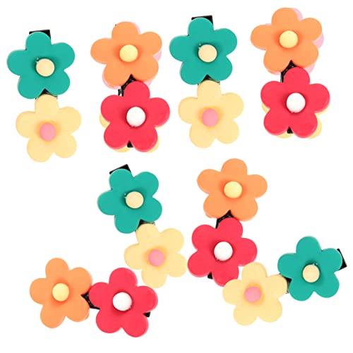 HONMEET 8stücke Kleine Haarklammern Blumen Haarklammern Für Mädchen Rutschfest Knick Für Täglichen Gebrauch Und Besondere Anlässe Wie Weihnachten Oder Halloween von HONMEET