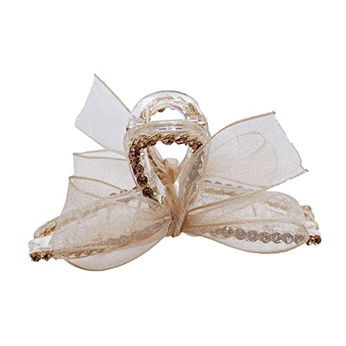HONMEET Schleife Haar Klammer Mesh Klemme Für Frauen Haarspange Haaraccessoire Haltbare Haarschmuck von HONMEET
