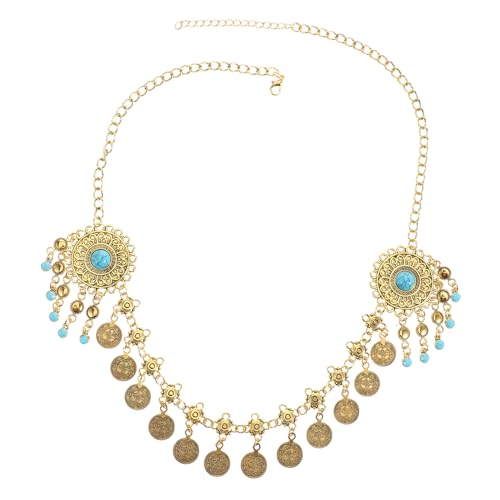 HONMEET Stirnband Mit Perlenkette Für Damen Einzigartige Brautkopfschmuck Hochzeitsschmuck Damenschmuck Haarschmuck Für Mädchen von HONMEET