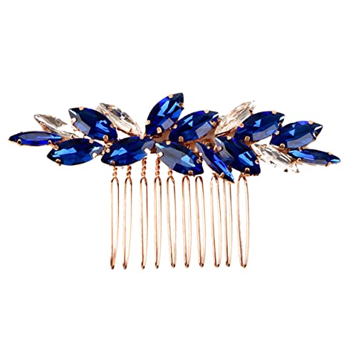 HONMEET Eleganter Haarkamm Mit Strasssteinen Für Hochzeit Braut Haarschmuck Funkelnder Abendparty-schmuck von HONMEET