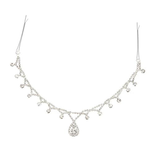 HONMEET Braut Haarschmuck Wasserfall Stirnband mit Strass Boho Braut Stirn Kette für Hochzeit Leichtes Zierliches Kopf Schmuck Accessoire Festlich und Vielseitig für Besondere Anlässe von HONMEET