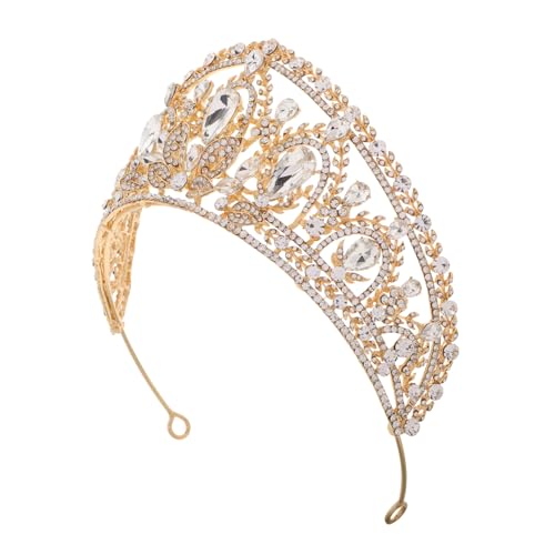 HONMEET Braut Tiara Krone Strass Stirnband Prinzessin Braut Kostüm Geburtstag Party Königin Kopfschmuck Hochzeit Haar Zubehör Für Frauen von HONMEET