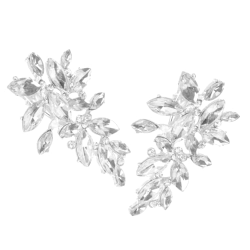 HONMEET Braut-kopfschmuck 2 Stück Haarspangen in Blattform Silberlegierung Stilvolle Haarnadel Für Hochzeit Modische Haarnadel Für Frauen Und Mädchen von HONMEET