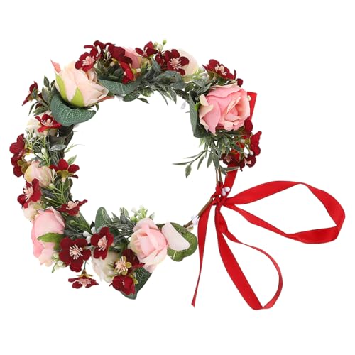 HONMEET Brautblumen-diademe Blumenkranz Stirnband Blumenhaarschmuck Hochzeitskopfschmuck Seidenblumenkranz Stoffblumenhaarschmuck Hawaiigirlanden-haarschmuck HONMEET Brautblumen-diademe Blumenkranz Stirnband Blumenhaarschmuck Hochzeitskopfschmuck Seidenblumenkranz Stoffblumenhaarschmuck Hawaiigirlanden-haarschmuck von HONMEET