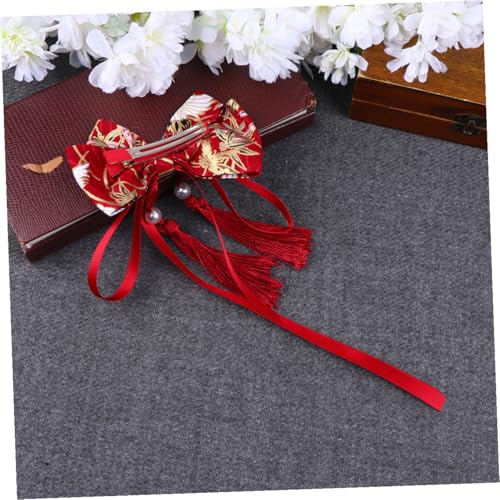 HONMEET Chinesische Haarnadel für Mädchen Bowknot haarspange im Chinesischen Stil Langlebig und Praktisch Festliche Schleifenform für Neujahrsfeiern und Festivals von HONMEET