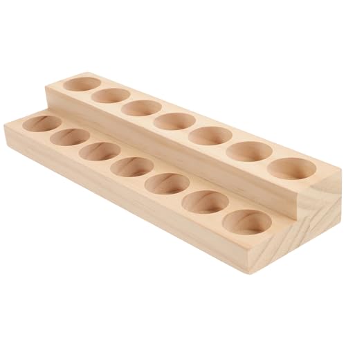 HONMEET Zweilagiger Displayständer Organizer Für Flaschen Mit Ätherischen Ölen Ständer Für Parfümflaschen Aufbewahrungsbox Für Ätherische Öle von HONMEET