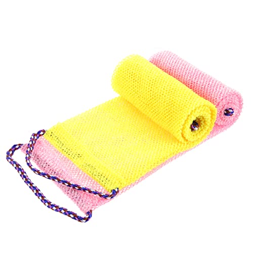 HONMEET Körperpeeling Handtücher 2 Stück Luffa Peeling Tuch Wiederverwendbar Für Rücken Nacken Und Schultern Hautschonend Für Dusche Und Bad von HONMEET