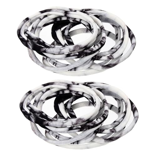 HONMEET Elastische Haargummis Für Damen 20er-pack Große Haarbänder Pferdeschwanzhalter Für Herren Dehnbare Nylonbänder Stilvoll Für von HONMEET