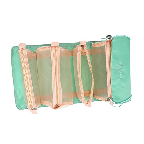 HONMEET 1stück Abnehmbare Roll-up Kosmetiktasche Große Faltbare Reisetasche Für Toilettenartikel Und Make-up Für Damen Und Unterwegs Atmungsaktiven Mesh-Taschen von HONMEET