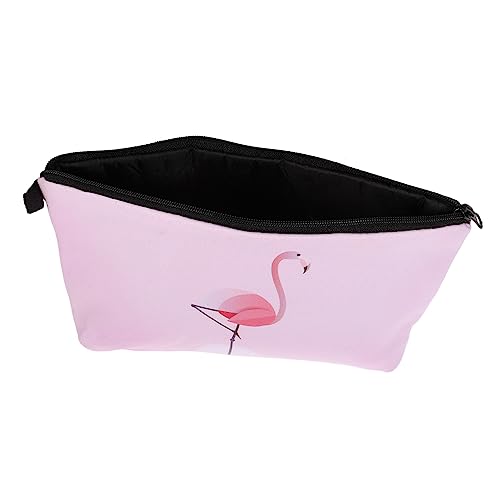 HONMEET Flamingo Kosmetiktasche Praktische Tragbare Make-up-Tasche Für Reisen Stilvoll Und Vielseitig Einsetzbar Für Damen Für Kosmetik Und Toilettenartikel von HONMEET