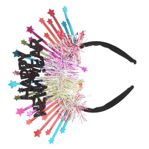 HONMEET Happy Year Haarreif Stilvolles Neujahrs-accessoire Für Partys Elegant Und Für Silvester Und Festliche Anlässe von HONMEET