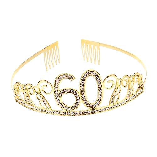 HONMEET Digitale Krone Geburtstagsparty-krone Retro-kronenkopfschmuck Königin-haarschmuck Glänzend von HONMEET