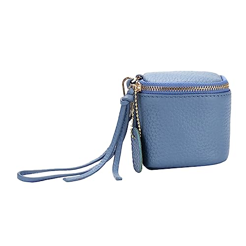 HONMEET Kosmetiktasche Leder Lippenstifttasche Mit Reißverschluss Minitasche Als Lanyard-Handtasche Geldbörse Für Damen Und Herren Platzsparendes Aufbewahrungssystem von HONMEET